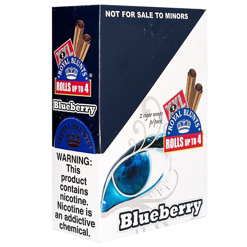 Royal Blunts Blueberry XXL Wraps Blueberry 25 Packs of 2