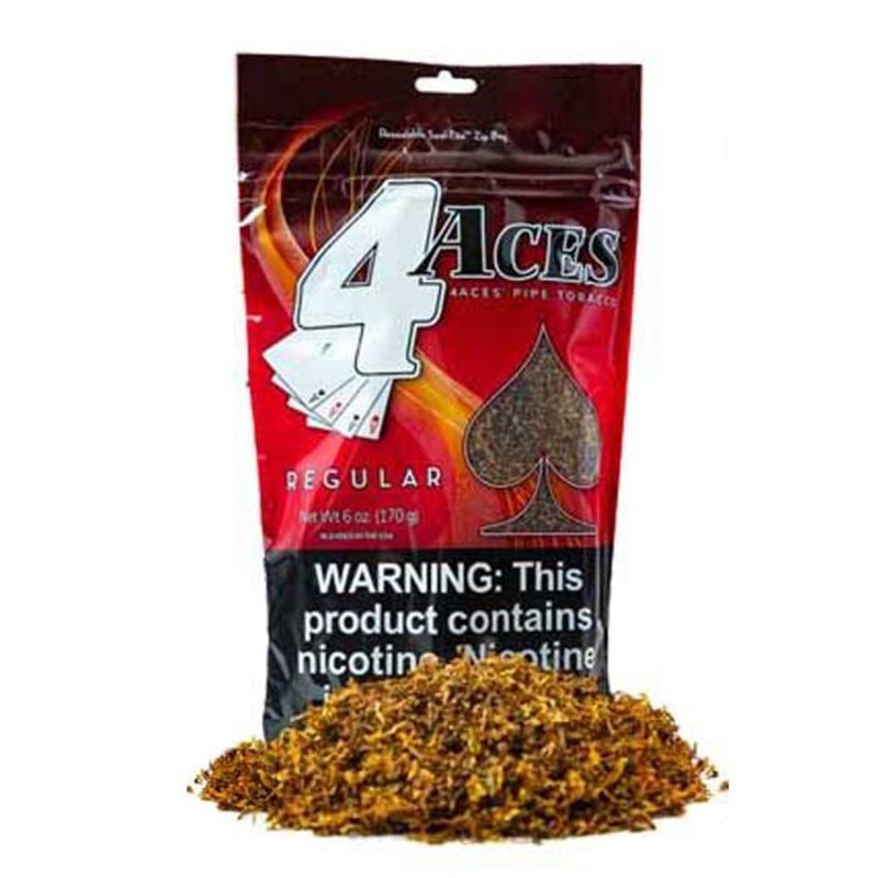 4 Aces Regular (Red) Pipe Tobacco Regular 6oz Bag