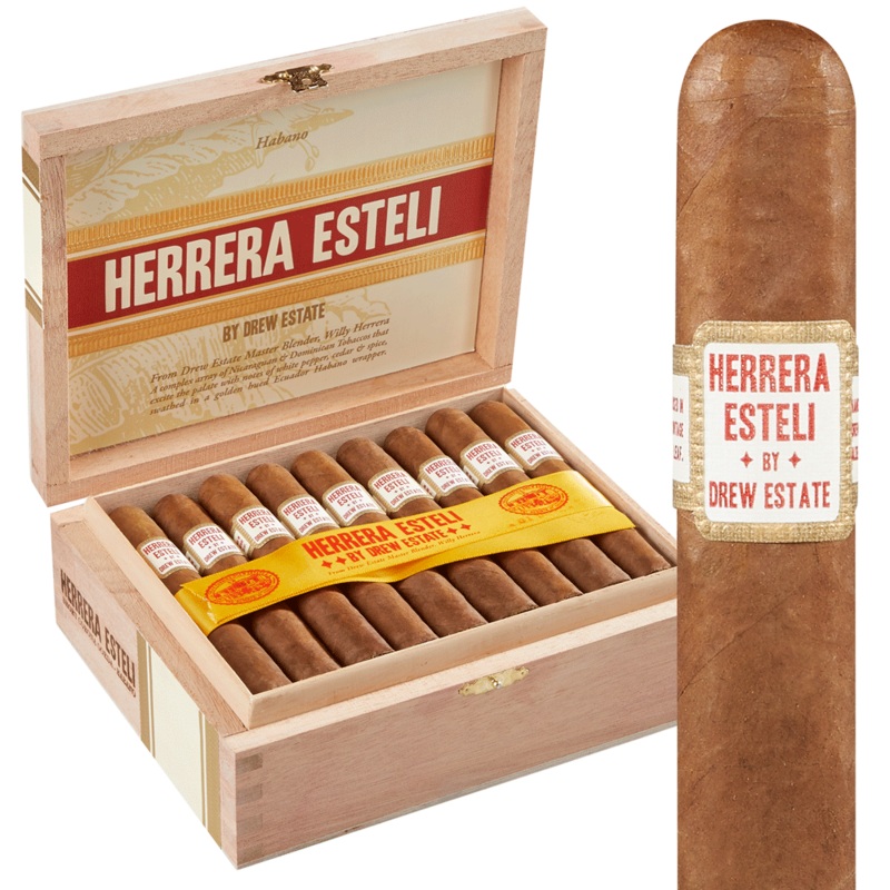 Herrera Esteli Habano Robusto Grande (5.25″ x 52) Box of 25
