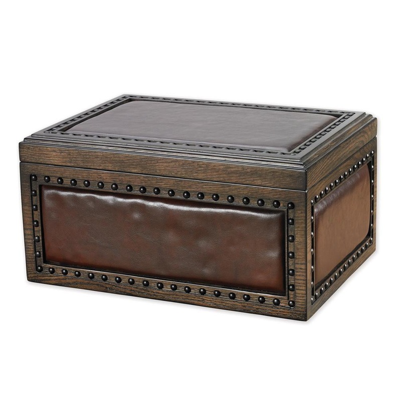 Quality Importers Nottingham Vintage Desktop Humidor – 200 Cigar ct