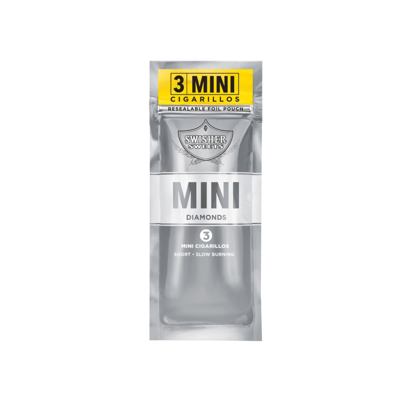 Swisher Sweets Mini Diamonds Cigarillos 3×15 (45ct) Mini Cigarillos Diamonds 15 Packs of 3