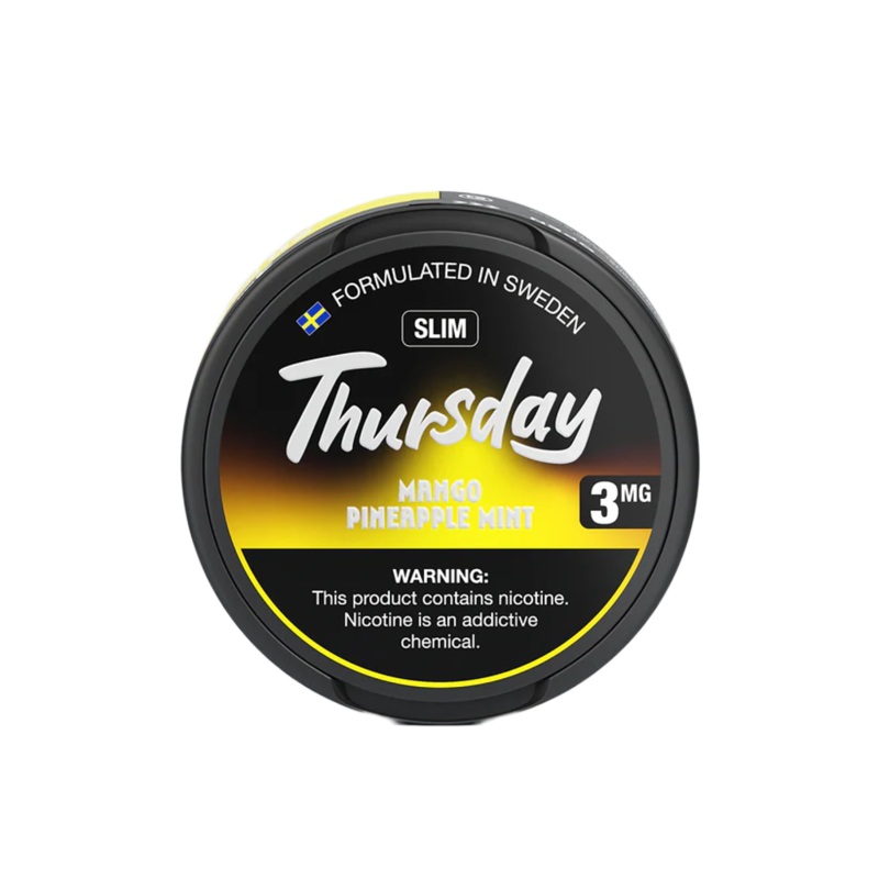 Thursday Nicotine Pouches Slim – Mango Pineapple Mint 3mg