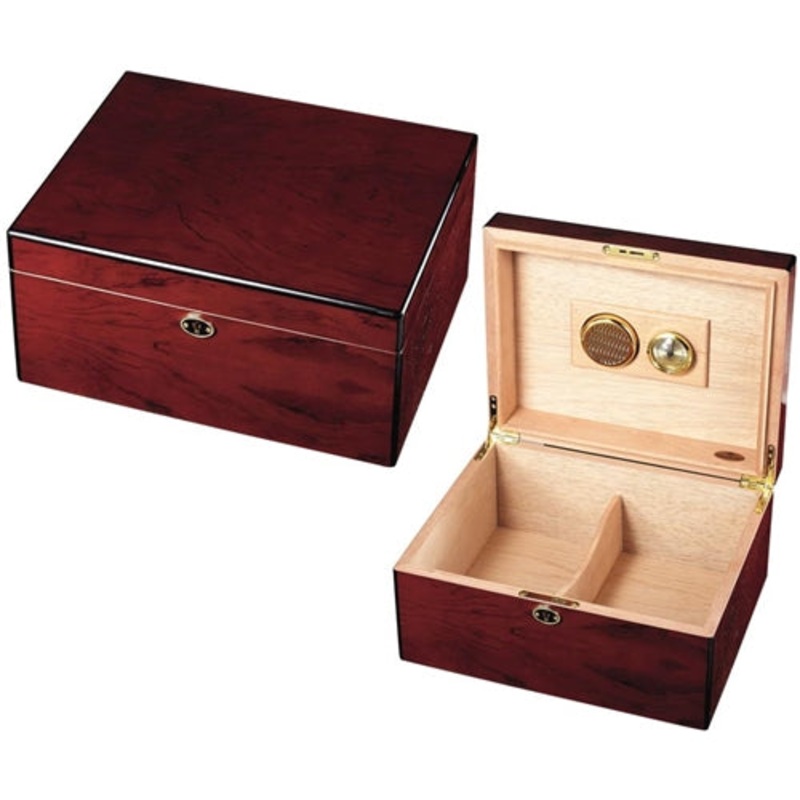 Visol Rosewood Cigar Humidor – Holds 50 Cigars