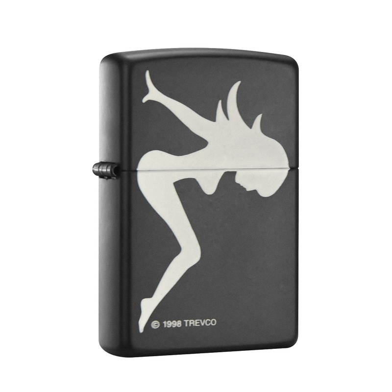Zippo Lighter – Trucker Babe Black Matte