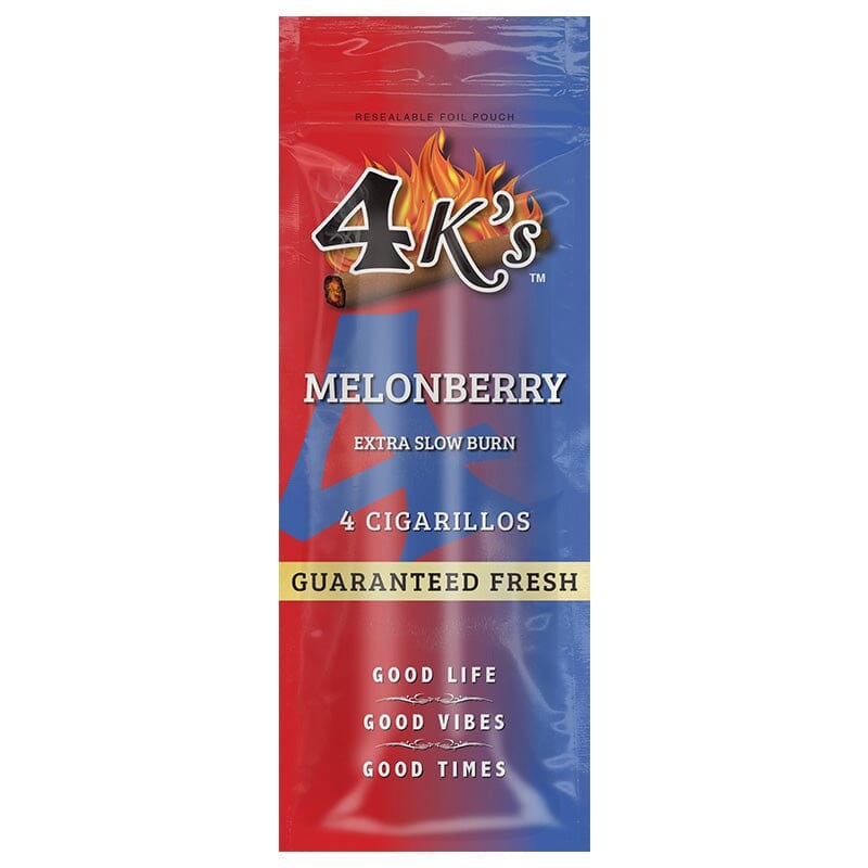 Good Times 4k’s Melon Berry Cigarillos Melon Berry 15 Packs of 4 (60ct)