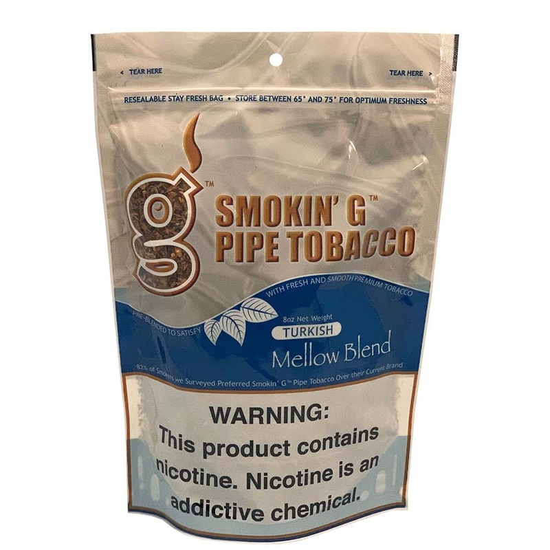 Smokin’ G Turkish Mellow Pipe Tobacco Turkish Mellow 8oz Bag