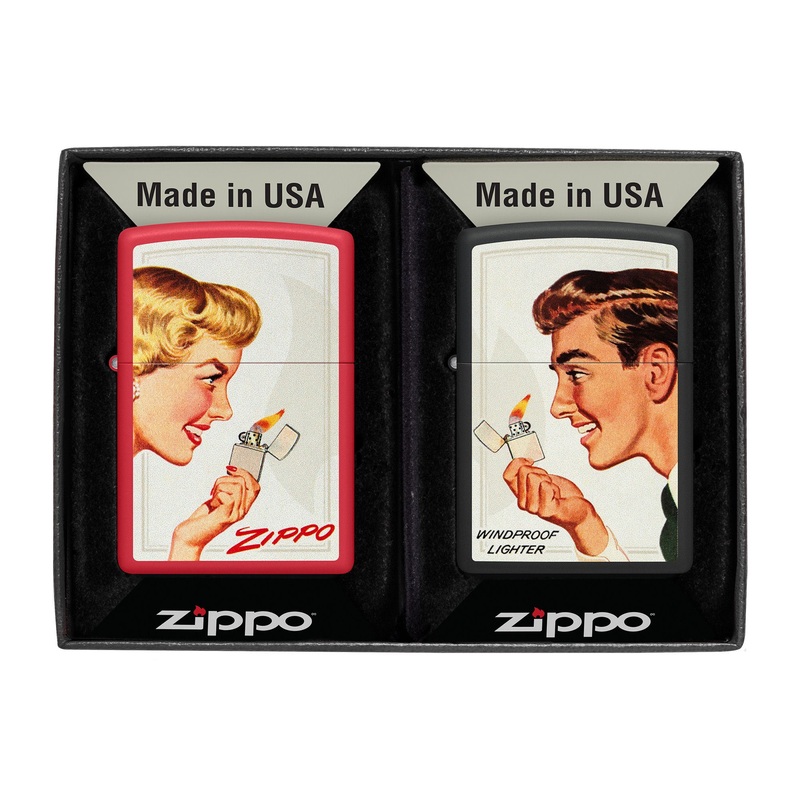 Vintage Ad Lighter Set