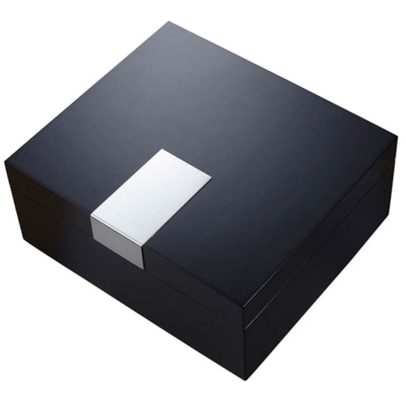 Visol Marcus Black Matte Cigar Humidor – Holds 50 Cigars
