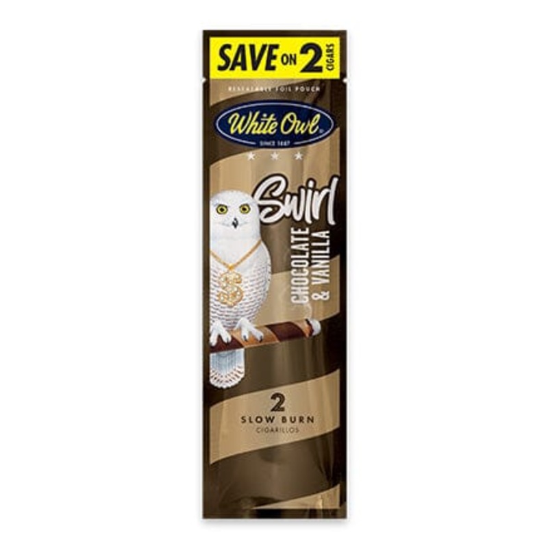 White Owl Swirl Chocolate Vanilla Cigarillos Swirl Chocolate Vanilla 30 Packs of 2