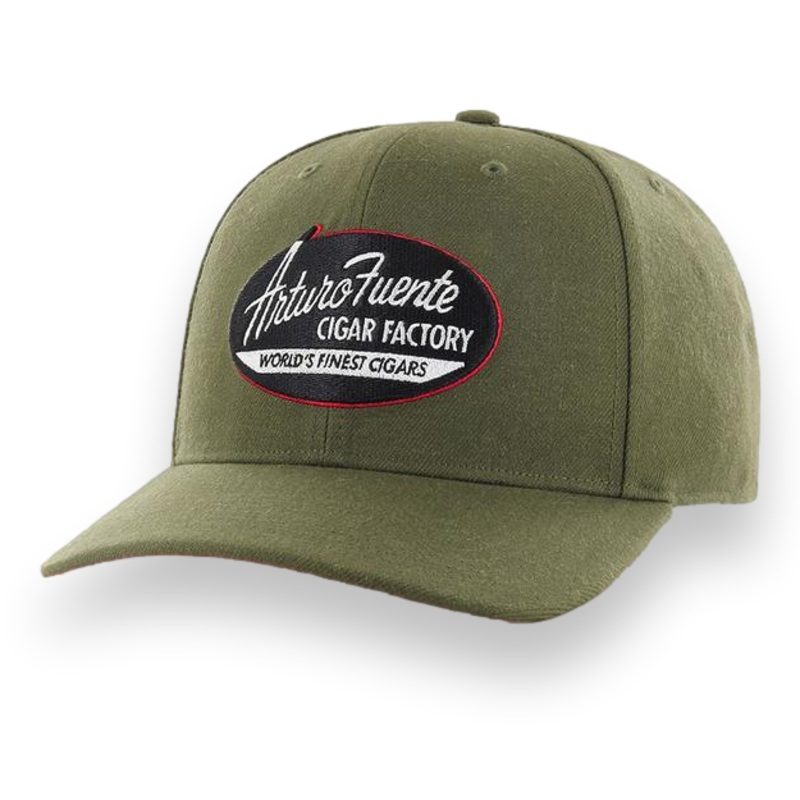 Arturo Fuente Old School Logo Military Green Hat