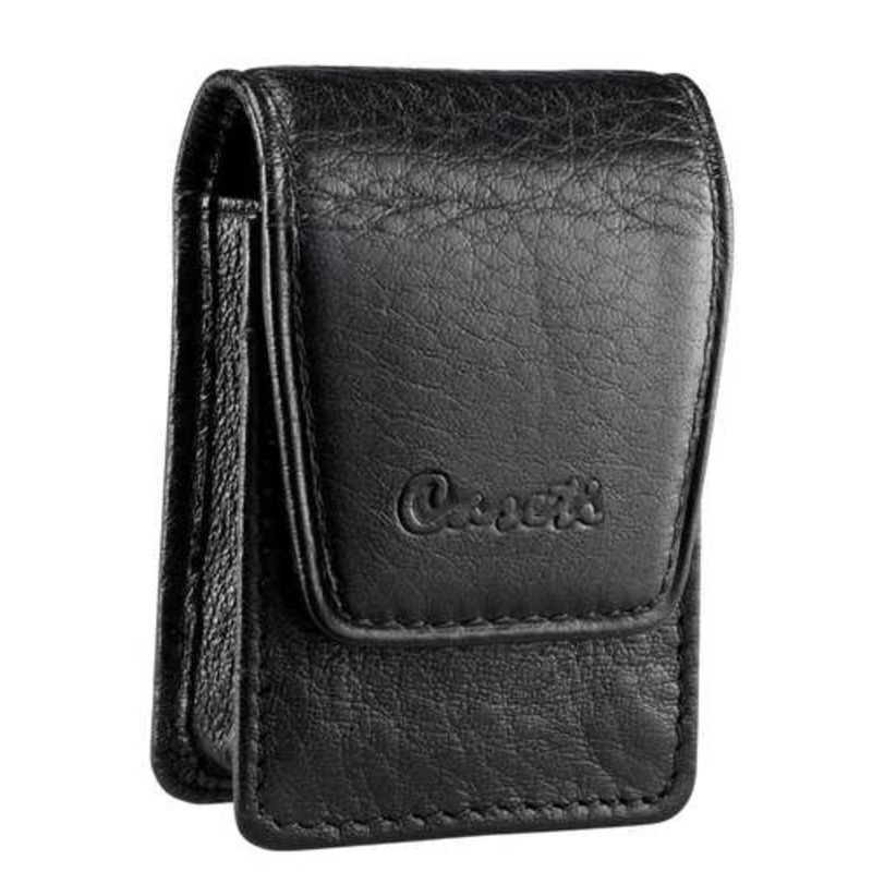 Caseti Americano Soft Black Leather Lighter Case