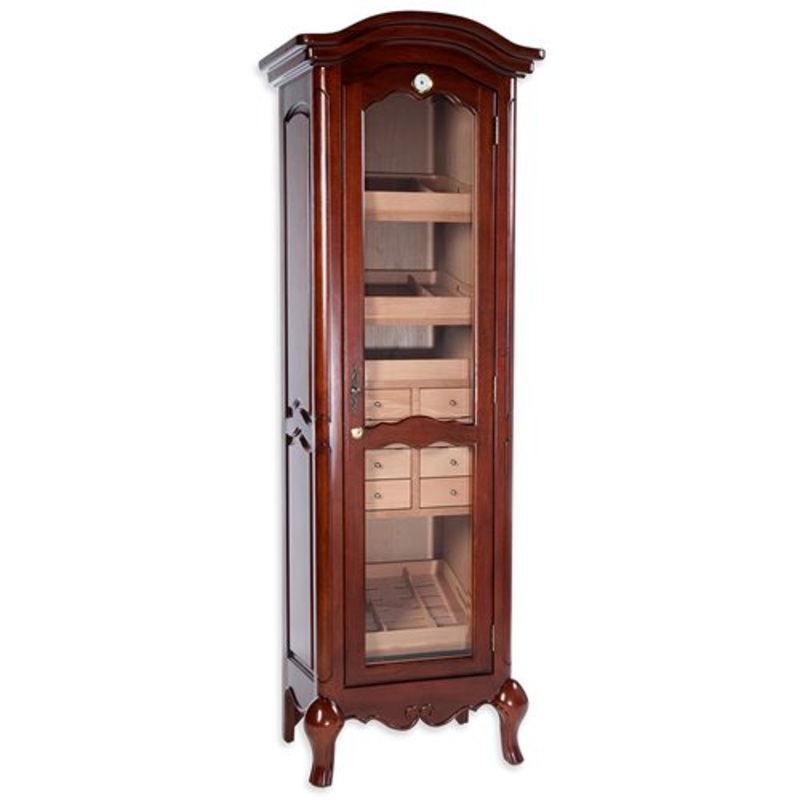 Chancellor Antique Tower Humidor by Quality Importers – 3000 Cigar ct