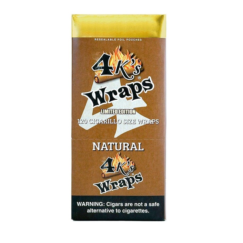 Good Times 4k’s Wraps Natural Natural 30 Packs of 4 (120ct)