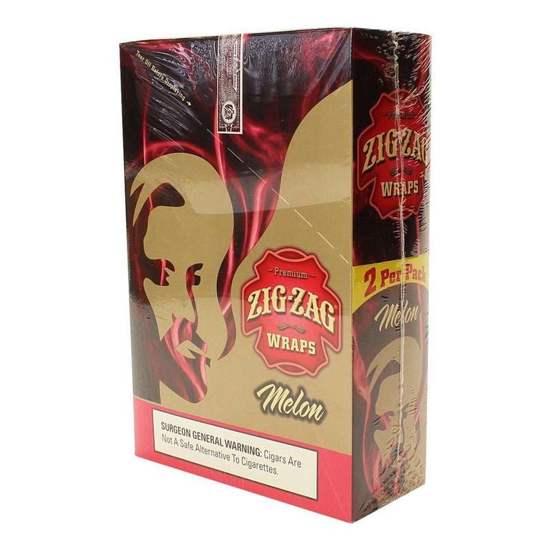 Zig Zag Melon Blunt Wraps Melon 25 Packs of 2