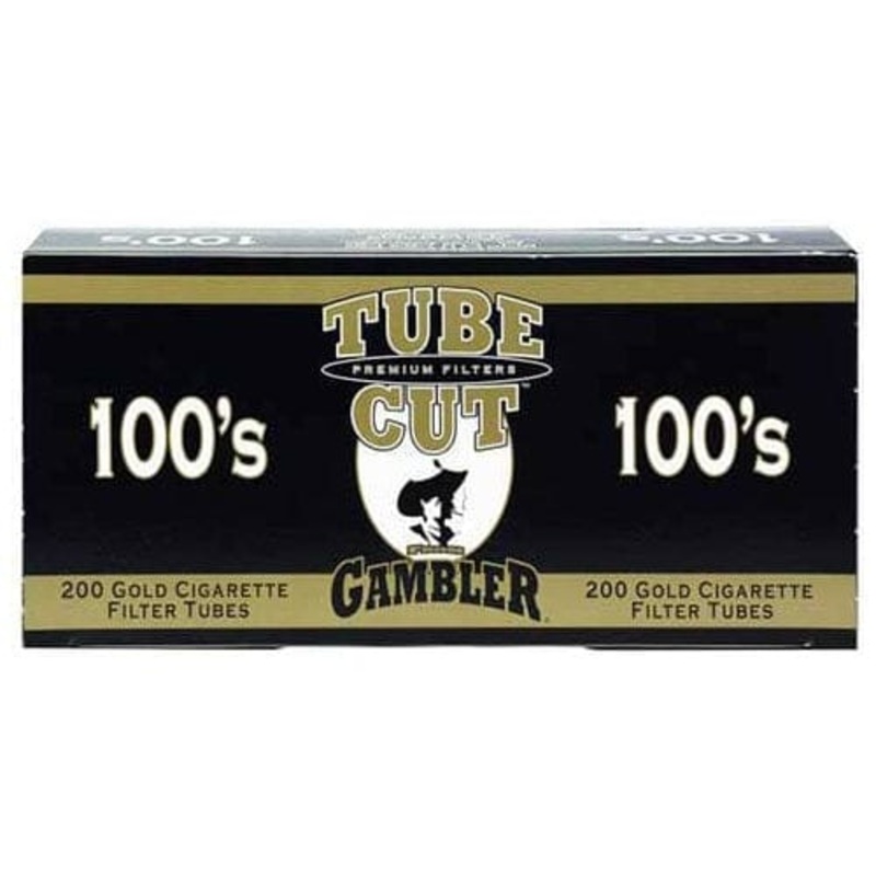 Gambler Tube Cut Gold Tubes King TubeCut (84mm) 200ct Carton