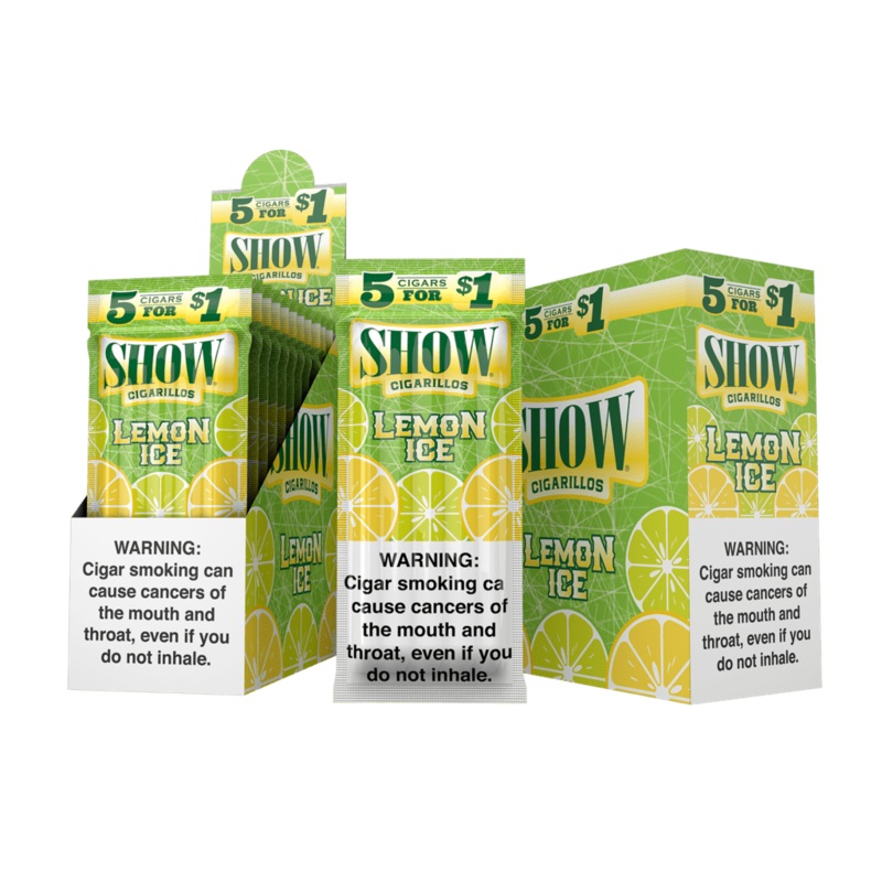 Show Lemon Ice Cigarillos Lemon Ice 15 Packs of 5