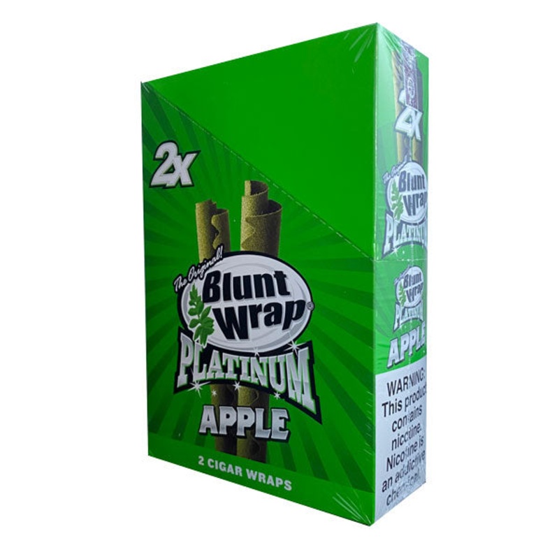 Blunt Wrap Apple Double Platinum Wraps Apple Martini 25 Packs of 2