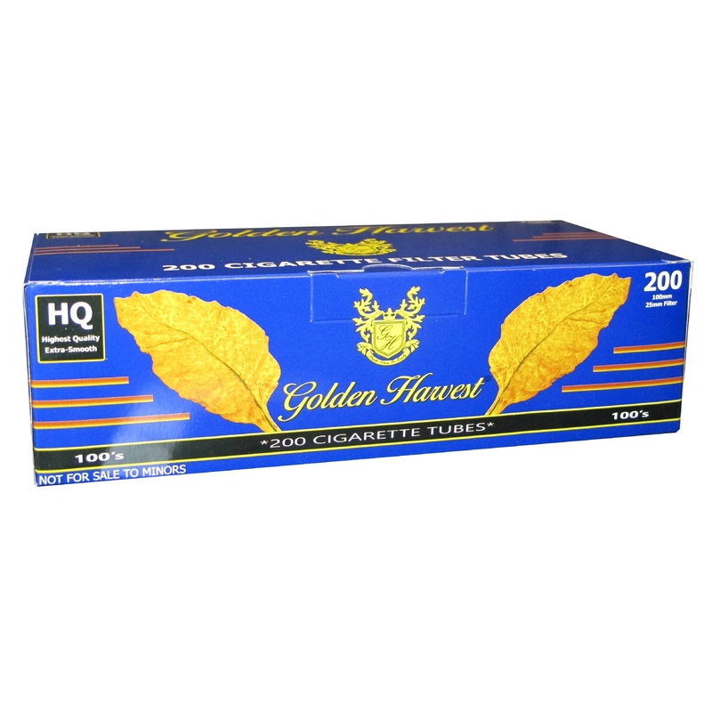 Golden Harvest Blue Cigarette Tubes King (84mm) 200ct Carton