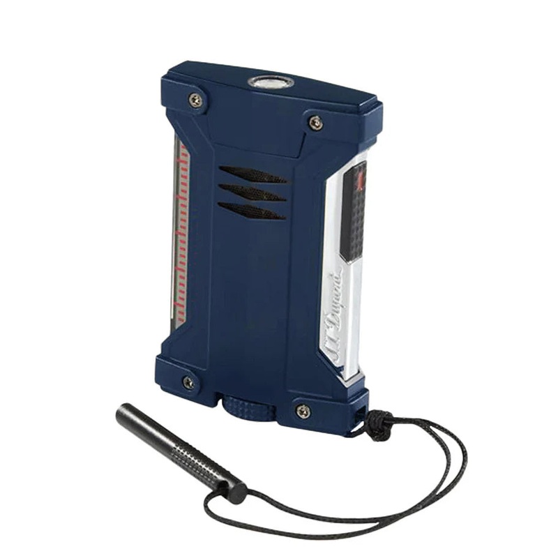 S.T. Dupont Defi Extreme Soft Flame Lighter – Matte Blue Matte Blue