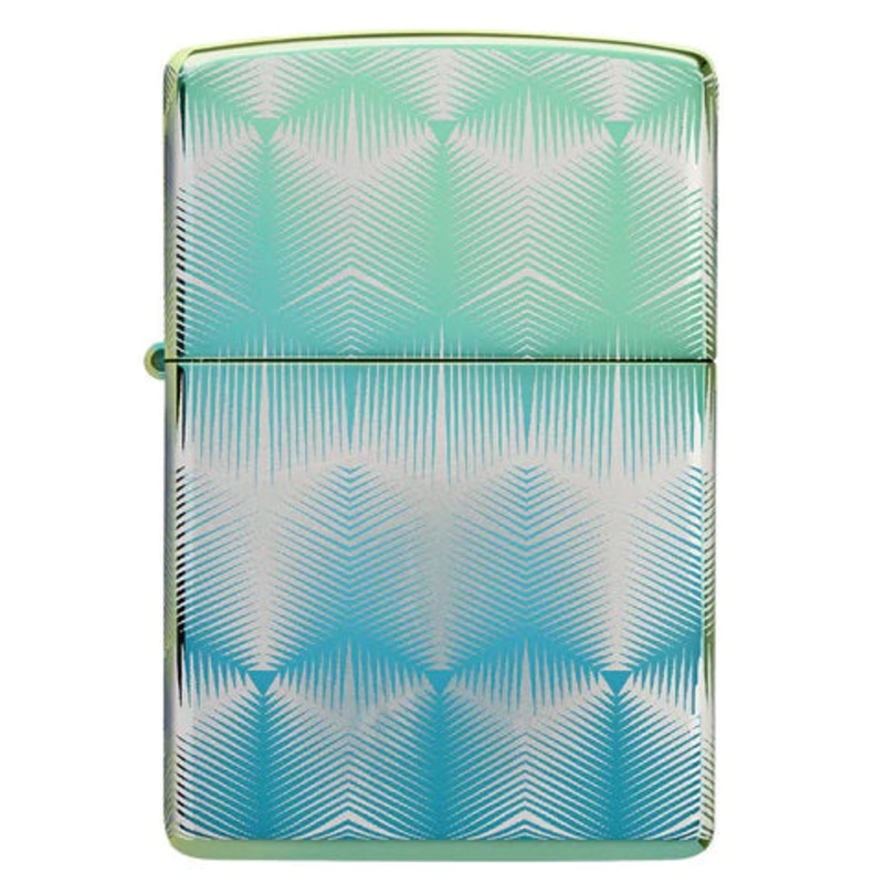 Zippo Lighter – Teal Pattern
