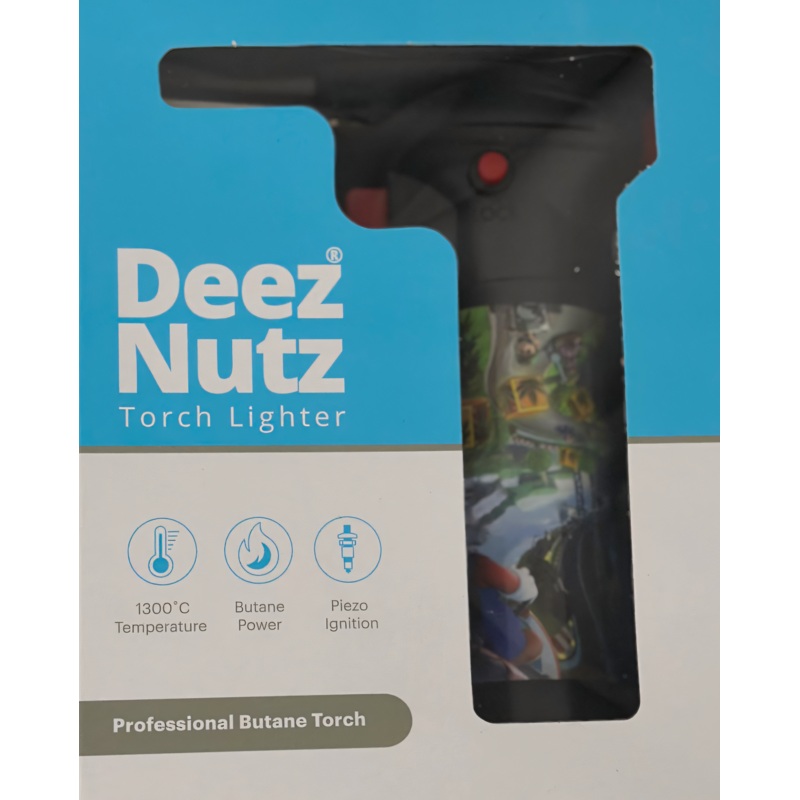 Deez Nutz Stylized Torch Cartoon Plumber