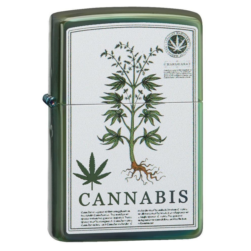 High Polish Green Cannabis Design