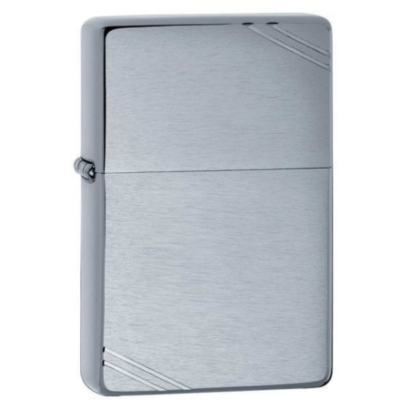 Zippo Lighter – Vintage Brushed w/ Slashes