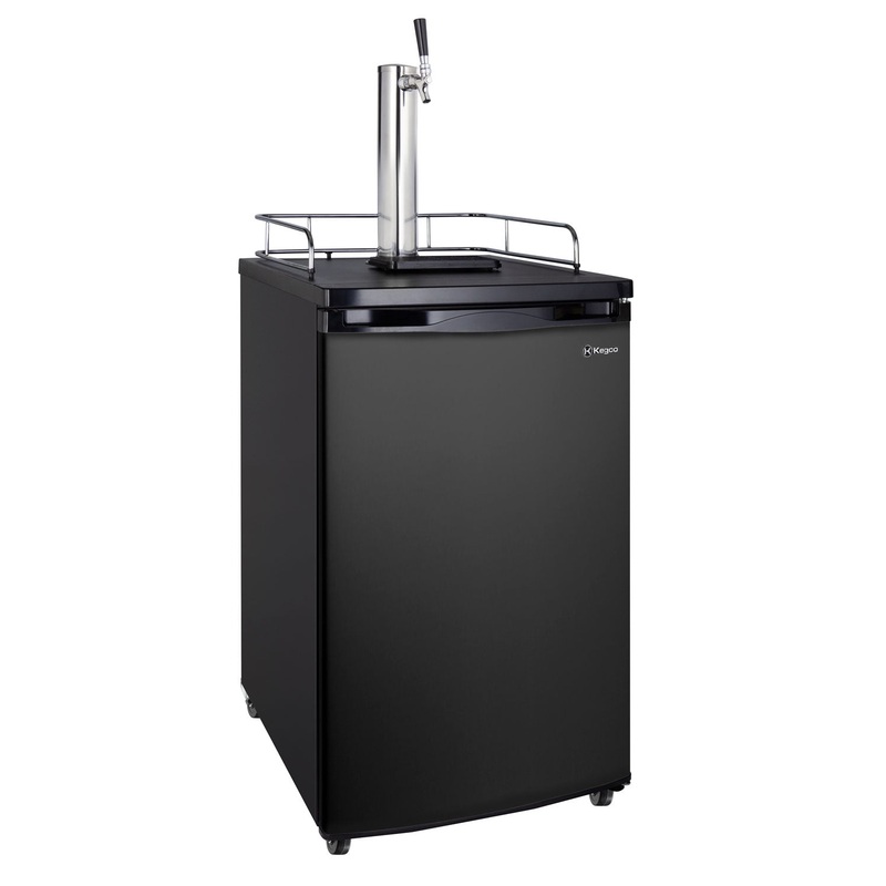 20″ Wide Single Tap Black Kegerator