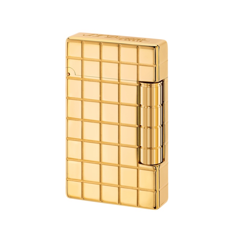 S.T. Dupont Initial Lighter Golden Bronze Squares