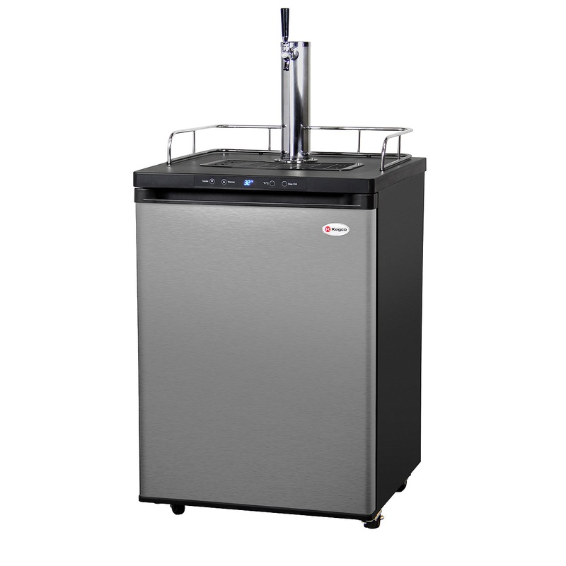 24″ Wide Single Tap Stainless Steel Digital Kegerator