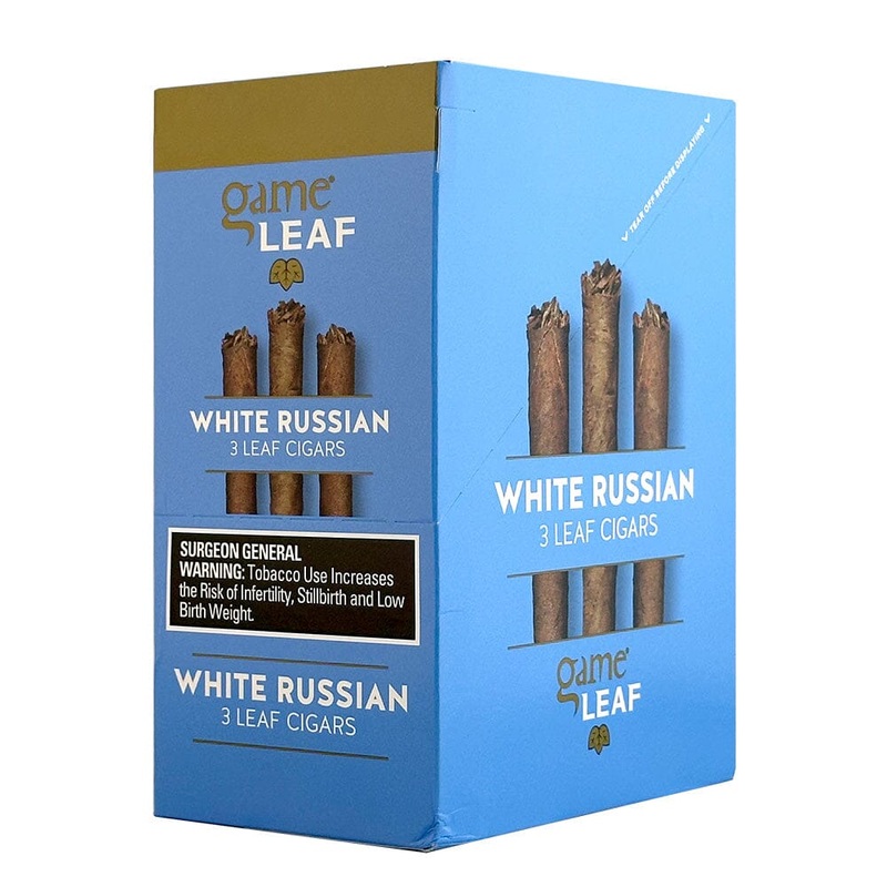 Game Leaf White Russian Cigarillos White Russian 10 Packs of 3