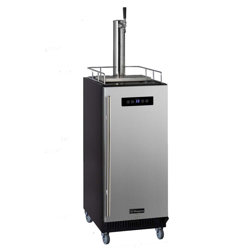 15″ Wide Single Tap Stainless Steel Commercial Kegerator