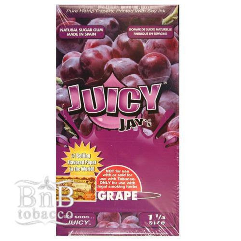 Juicy Jays Grape Rolling Papers 1 1/4″ Box of 24