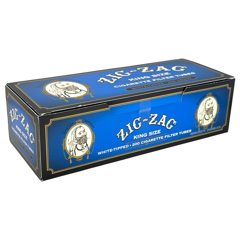 Zig Zag White Cigarette Tubes King (84mm) 200ct Carton