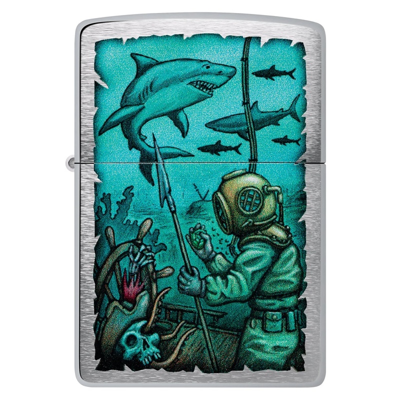 Zippo Lighter – Shark Nautical