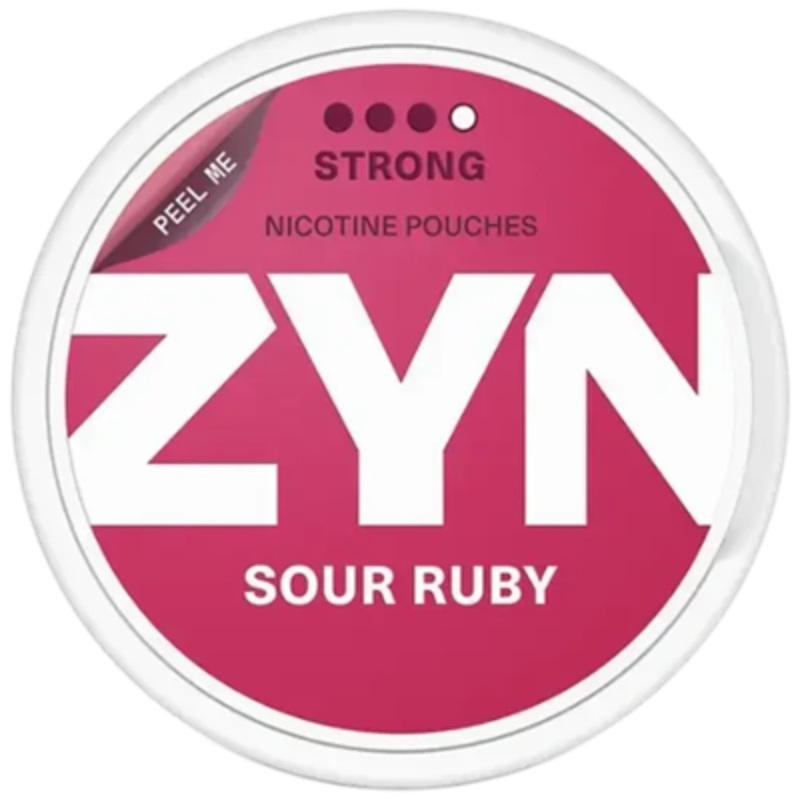 Zyn Nicotine Pouches Sour Ruby – 5 Pack 6mg