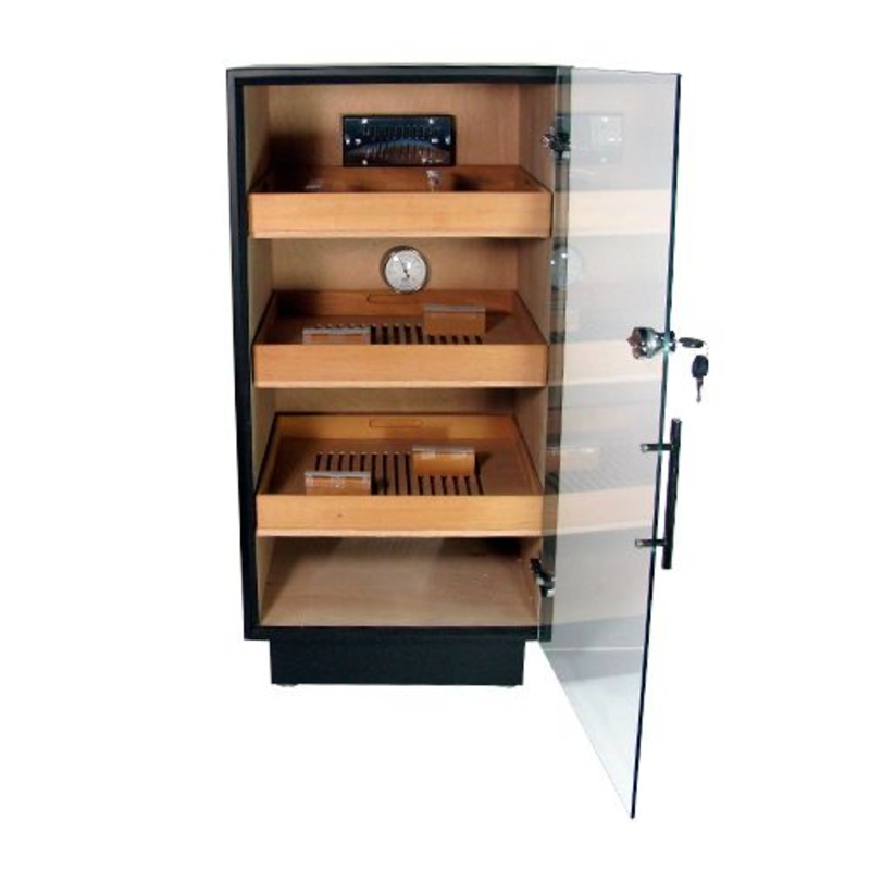 Adorini Prato Glass Top Humidor  – Deluxe  – 900 Cigar ct