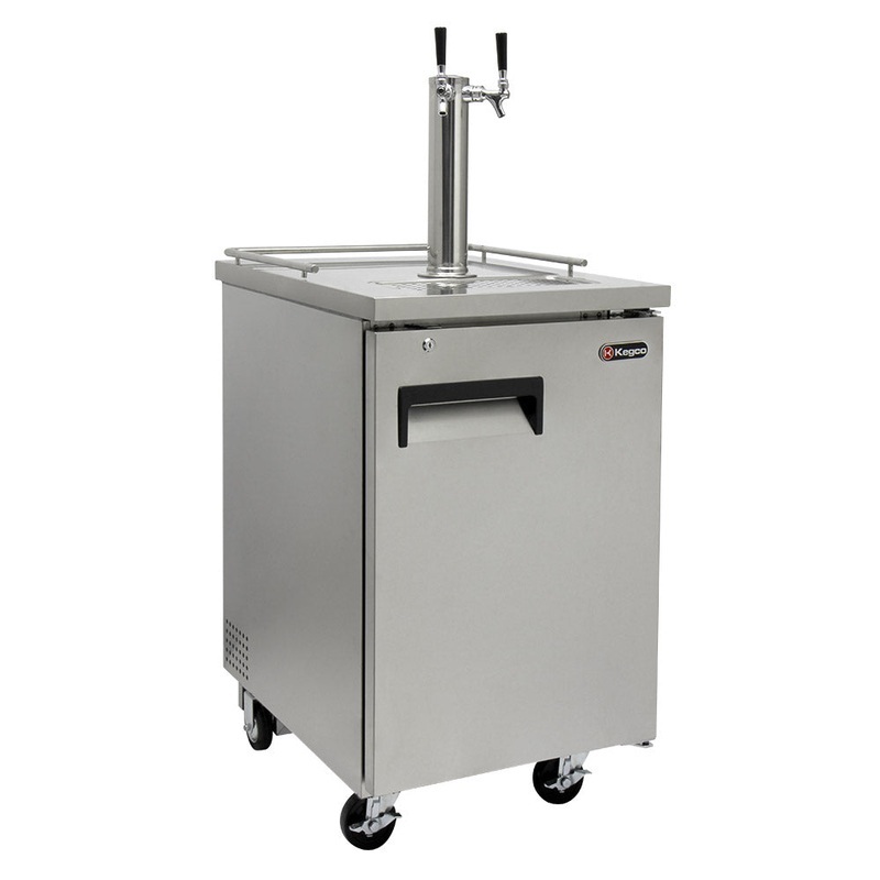 24″ Wide Dual Tap All Stainless Steel Commercial Kegerator