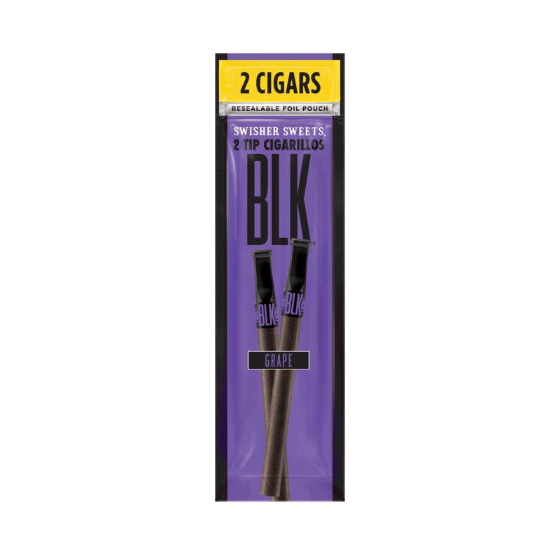 Swisher Sweets BLK Grape Tip Cigarillos Grape Tip 15 Packs of 2
