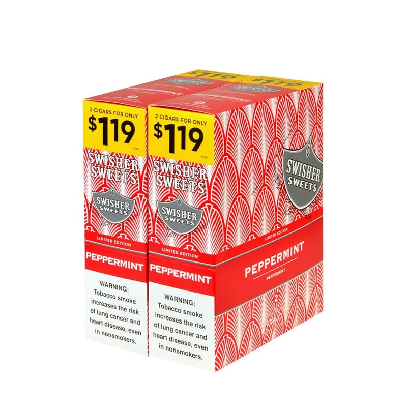Swisher Sweets Peppermint Cigarillos Peppermint 30 Packs of 2