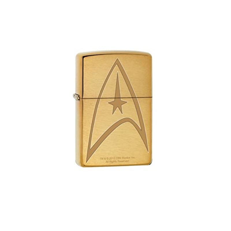 Zippo Lighter – Star Trek Command Uniform Brushed Brass