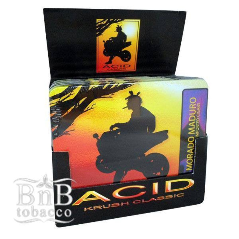 Acid Krush Cigars Krush Blue (4.0″ x 32) 10ct Tin