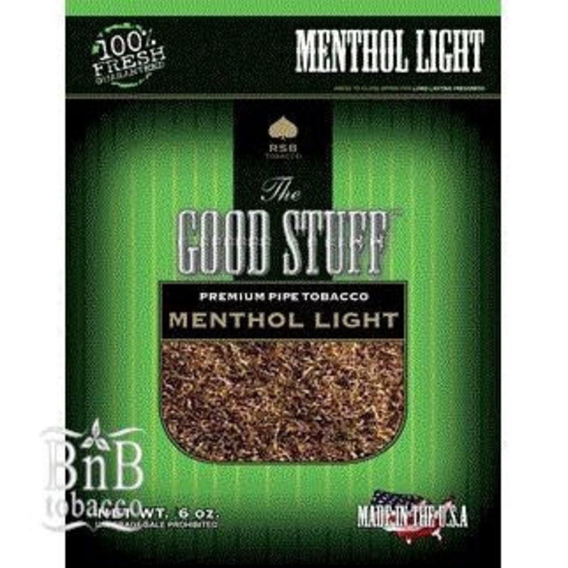 Good Stuff Menthol Gold Pipe Tobacco Menthol Gold 6oz Bag