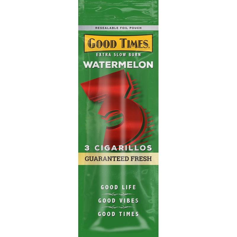 Good Times Watermelon Cigarillos Watermelon 15 Packs of 3 (45ct)