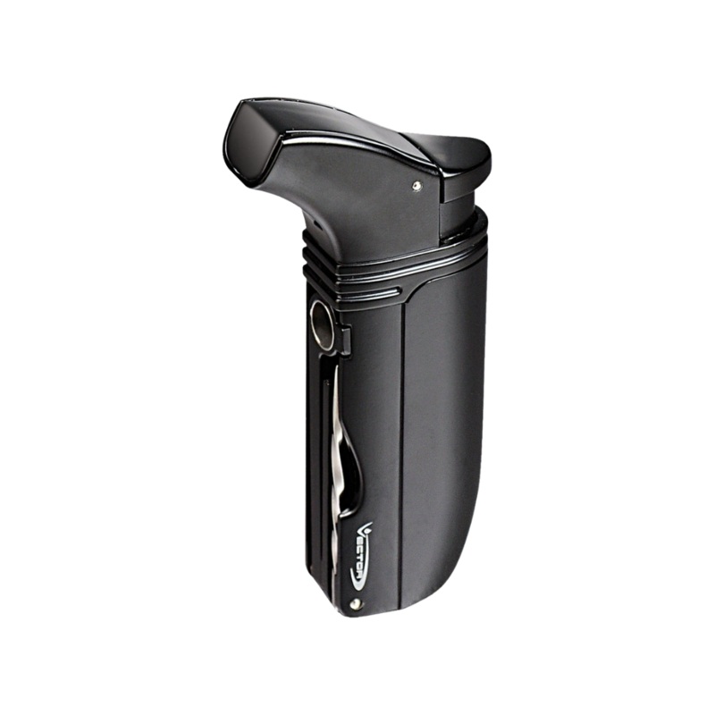 Vector ARSENAL Dual Torch Flame Lighter Black Matte