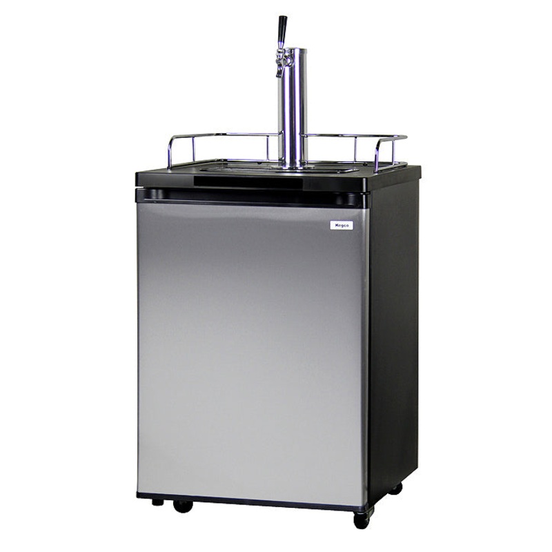 24″ Wide Homebrew Single Tap Stainless Kegerator