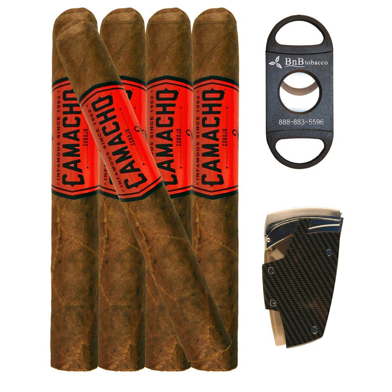 Camacho Corojo Toro Sampler w/ Cutter & Lighter Corojo Toro w/ Cutter & Lighter Sampler of 5