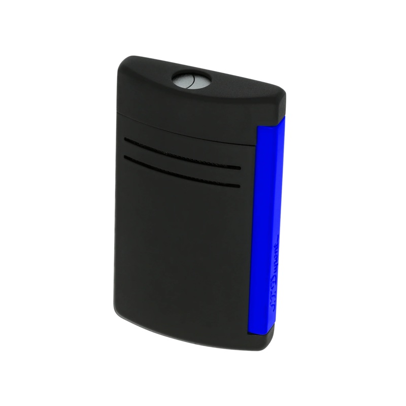 S.T. Dupont Lighter MaxiJet – Matte Black & Neon Blue