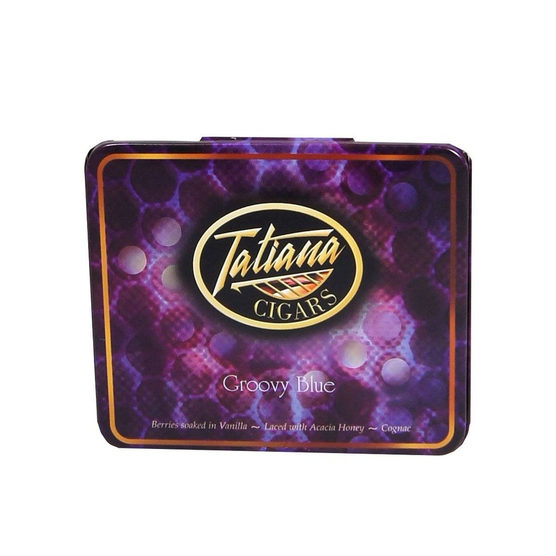 Tatiana Petite Groovy Blue Cigars Groovy Blue (4″ x  30) 5 Tins of 10