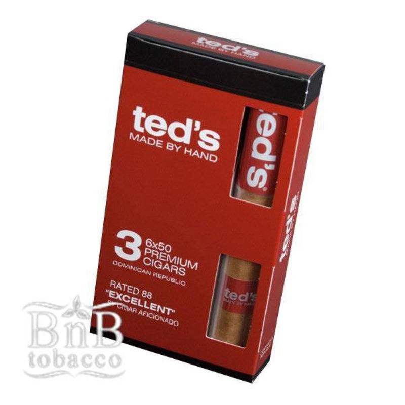 Ted’s Cigars Toro Tubos (6.0″ x 50) Sampler of 3